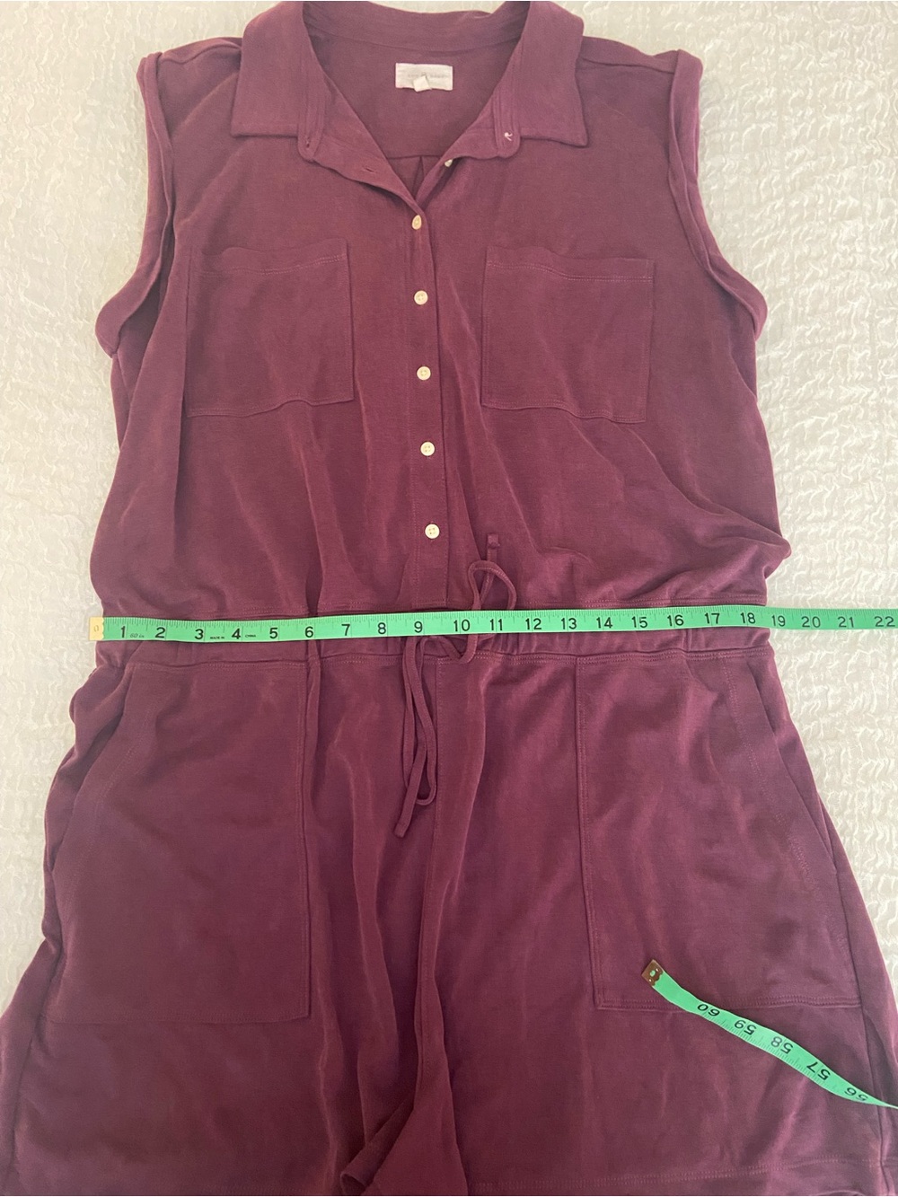 LOU & GREY WINE ROMPER SIZE XL - Picture 4 of 7
